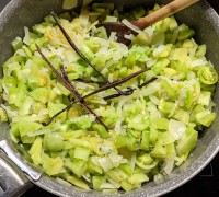 Chutney tomates vertes vanille cuisson
