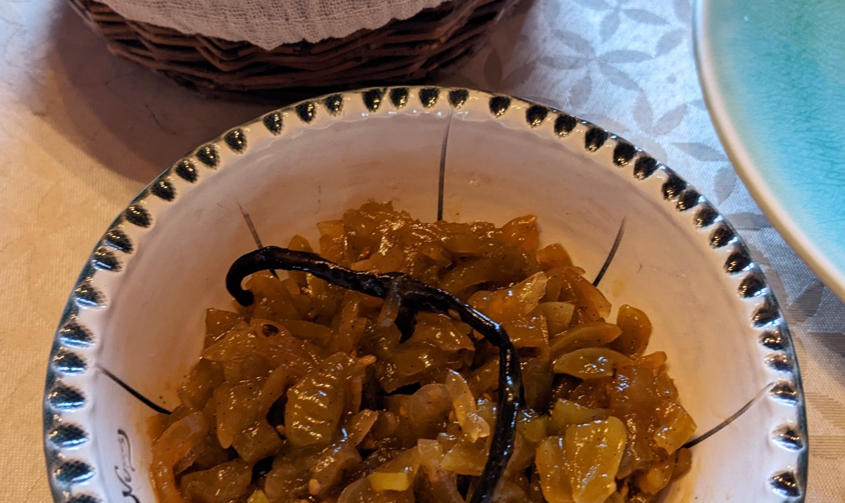 Chutney tomates vertes vanille