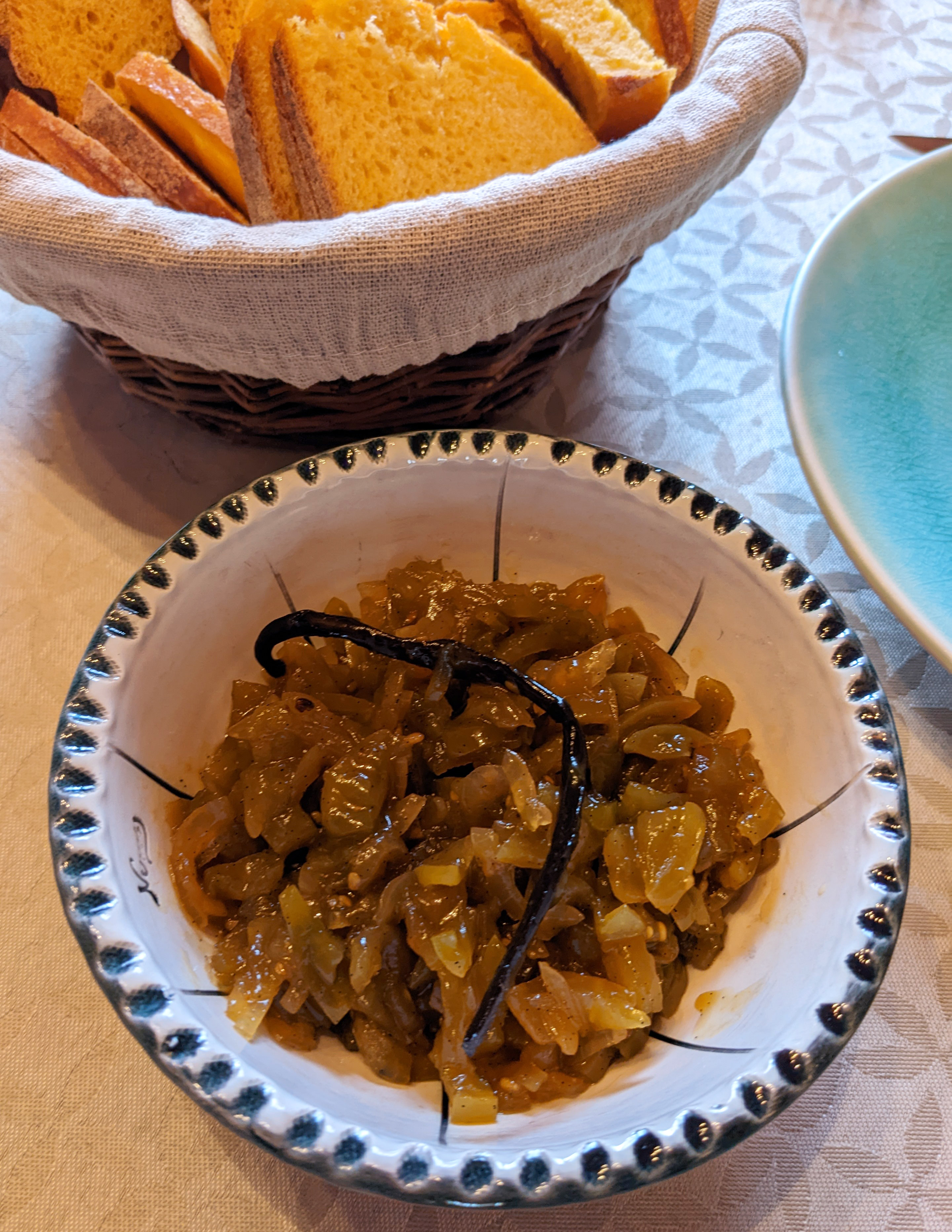Chutney de tomates vertes et vanille