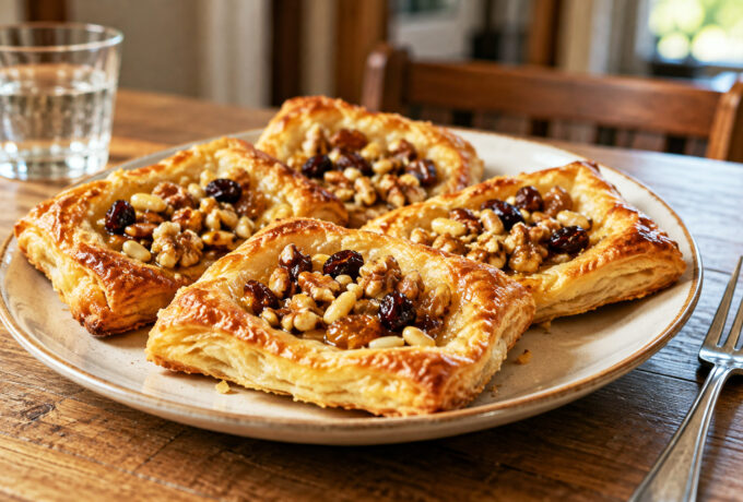 Feuilletés aux fruits secs