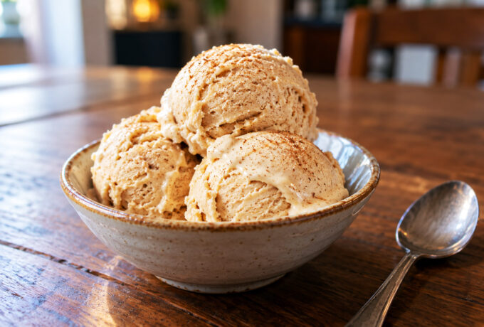 Glace à la cannelle