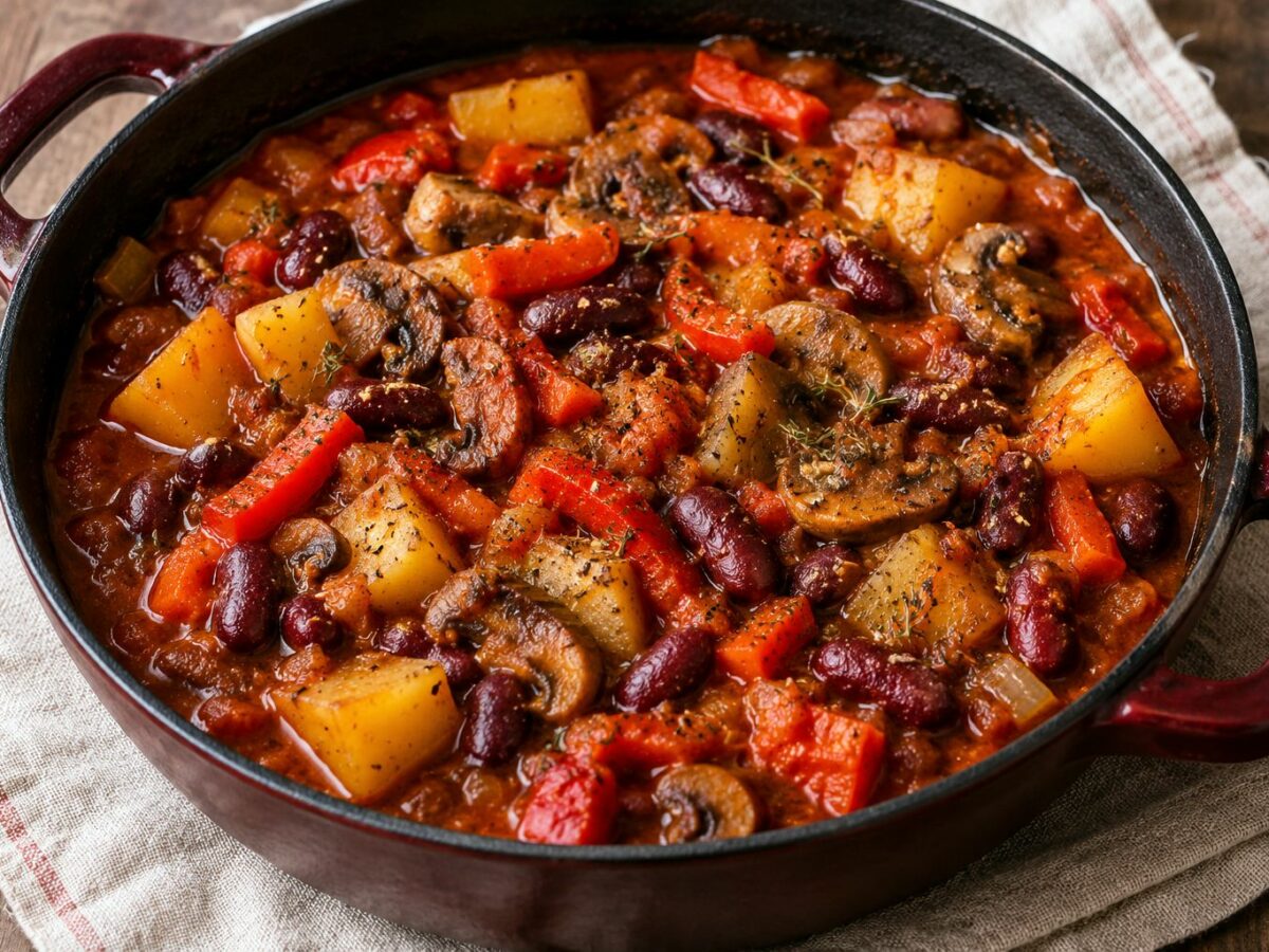 Haricots rouges épicés aux légumes