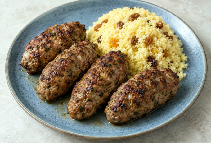 Keftas de bœuf et d’agneau à la coriandre
