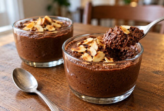 Mousse au chocolat au café