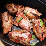 Pigeons au rhum et épices douces cuisson