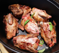 Pigeons au rhum et épices douces cuisson
