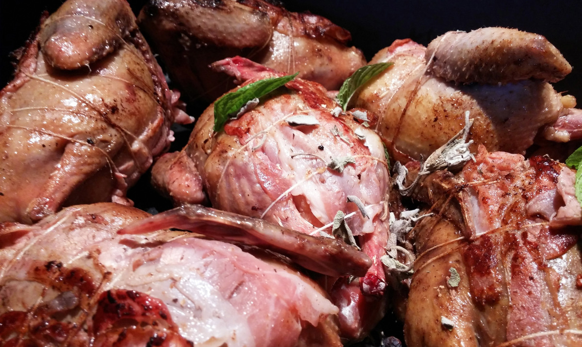 Pigeons au rhum et épices douces cuisson pigeon