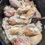 Poulet a la vanille et au rhum cuisson