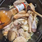 Poulet a la vanille et au rhum vanille