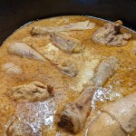 Poulet a la vanille et au rhum