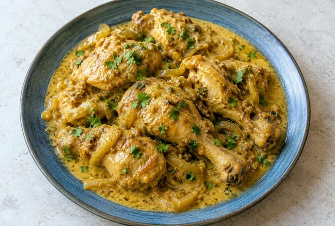 Poulet aux épices et sauce au yaourt