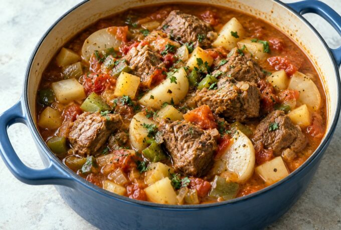 Sauté d’agneau aux navets et au paprika