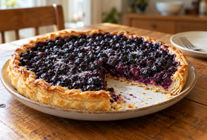Tarte aux myrtilles