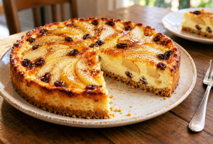 Tarte aux poires et à la cannelle
