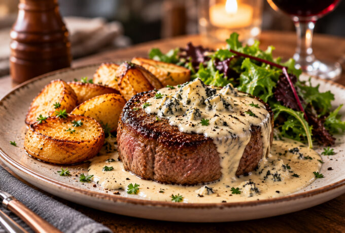 Tournedos sauce roquefort