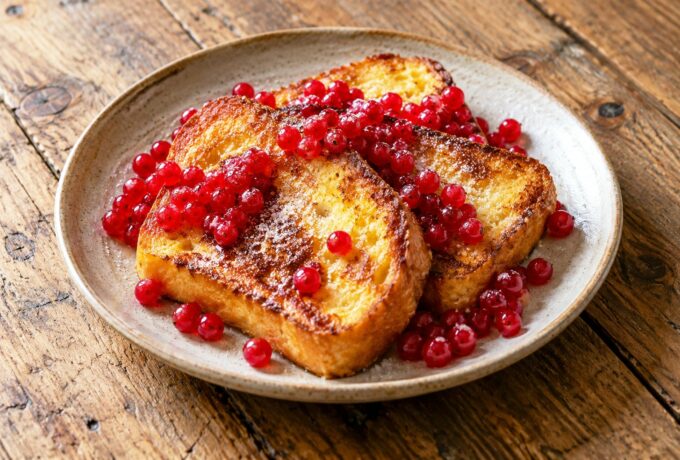 Brioche perdue aux groseilles