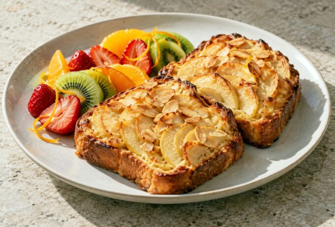 Brioches aux pommes et crème d’amandes