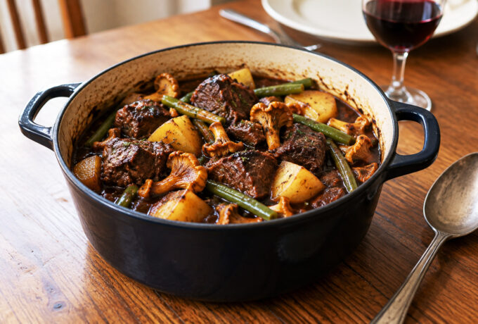 Daube de bœuf aux girolles