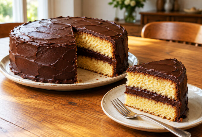 Gâteau génois au chocolat