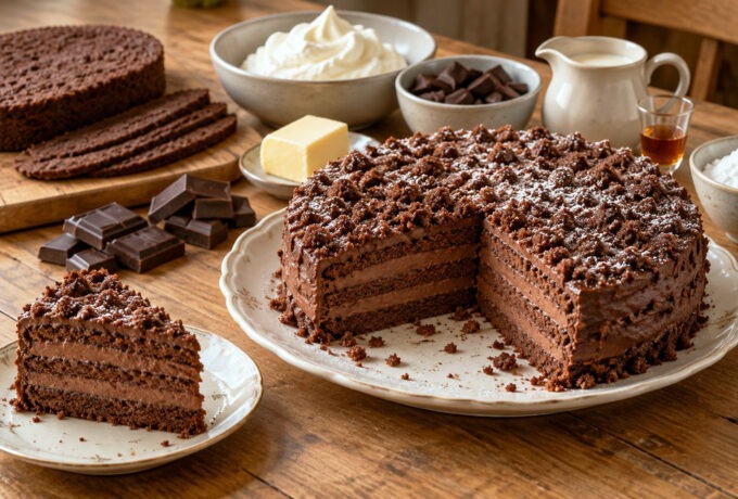 Gâteau ourson à la ganache au chocolat