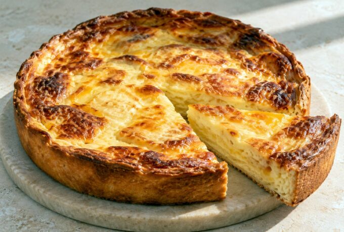 Goyère au maroilles, tarte levée du Nord
