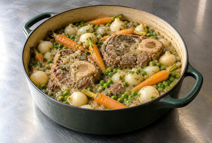 Jarret de veau aux petits légumes