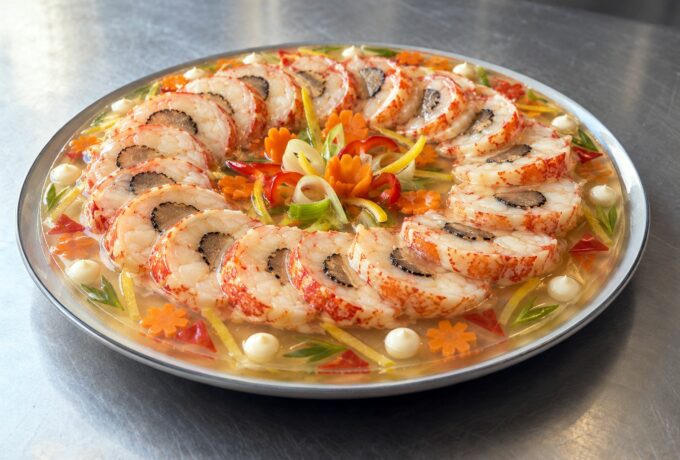 Médaillons de langouste en gelée