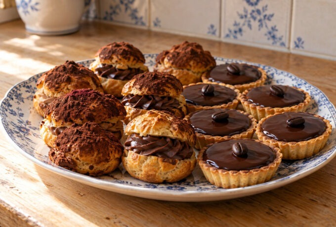 Petits fours au chocolat et au café