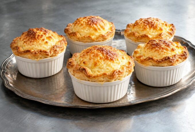 Petits soufflés aux fromages en croûte