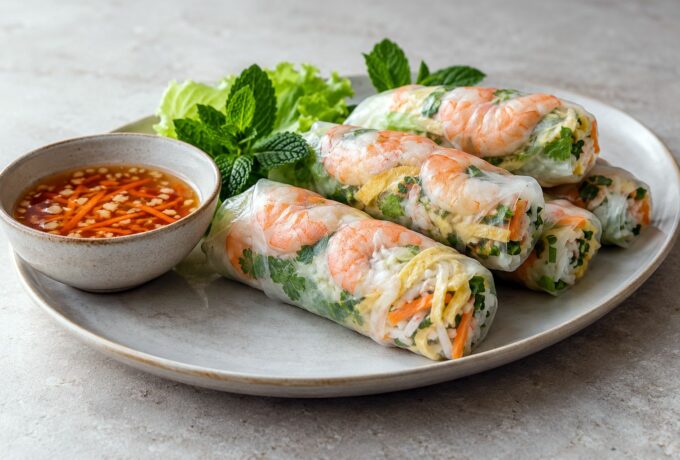 Rouleaux de printemps aux crevettes et au crabe