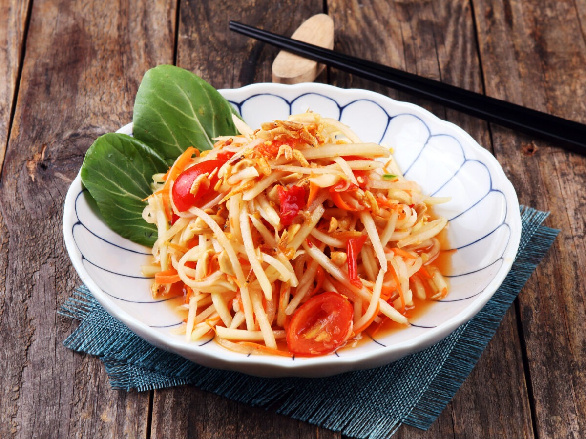 Som Tum : salade thaïlandaise de papaye verte