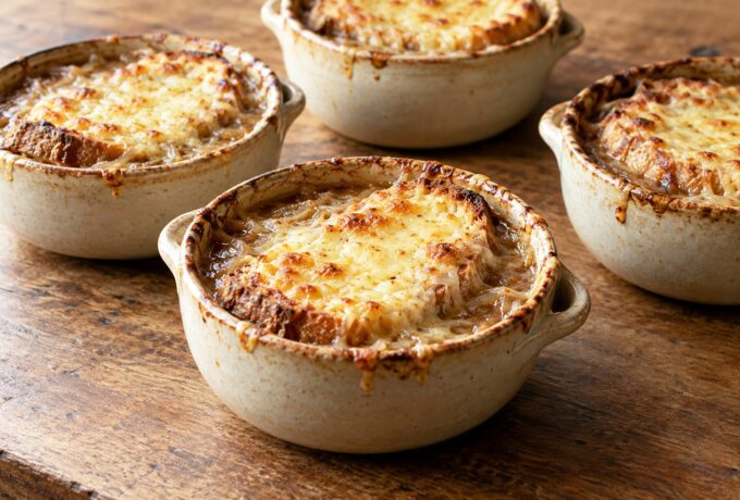Soupe à l’oignon gratinée au gruyère