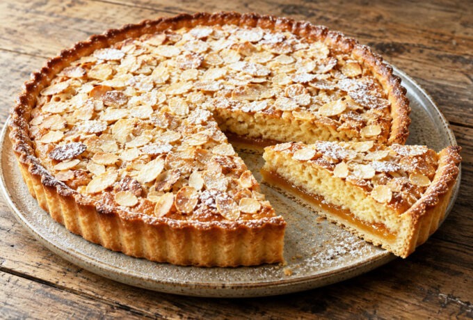 Tarte aux amandes et à la marmelade d’abricots
