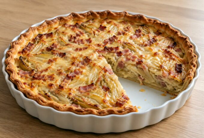 Tarte aux endives et aux lardons