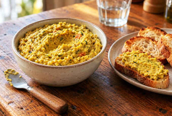 Tartinade de courgette au curcuma