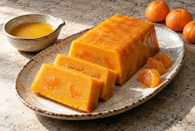 Terrine de potiron à la mandarine et à l’orange