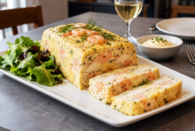 Terrine de sole aux crevettes roses