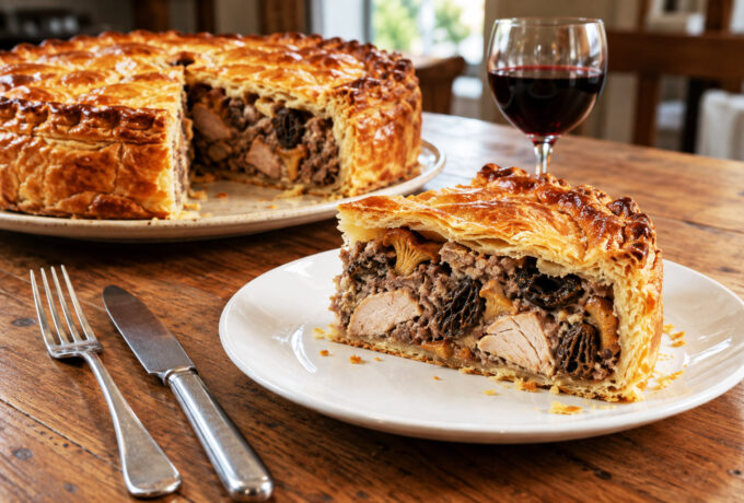 Tourte de faisan aux champignons