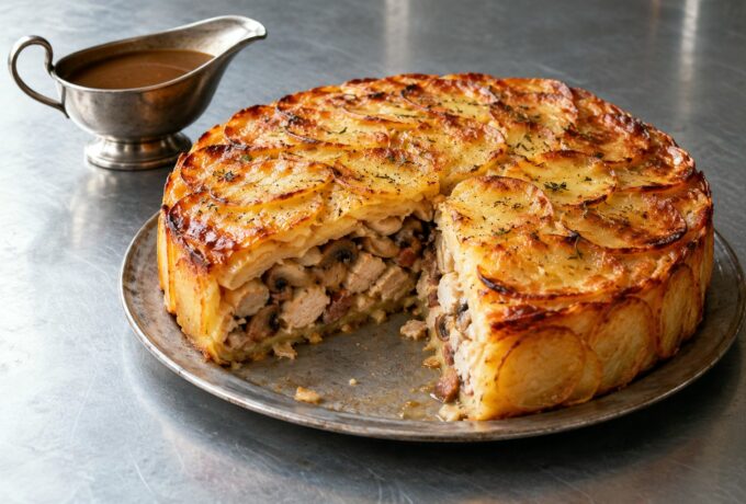 Tourtière de poulet aux pommes de terre