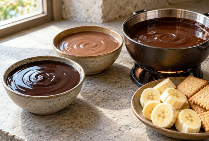 Trois sauces au chocolat maison