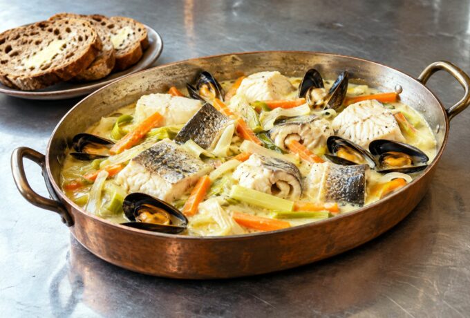 Waterzooi de poissons aux légumes et à la crème